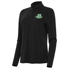 NBA Boston Celtics Antigua Women's 2024 NBA Finals Champions Bright Quarter-Zip Pullover Top