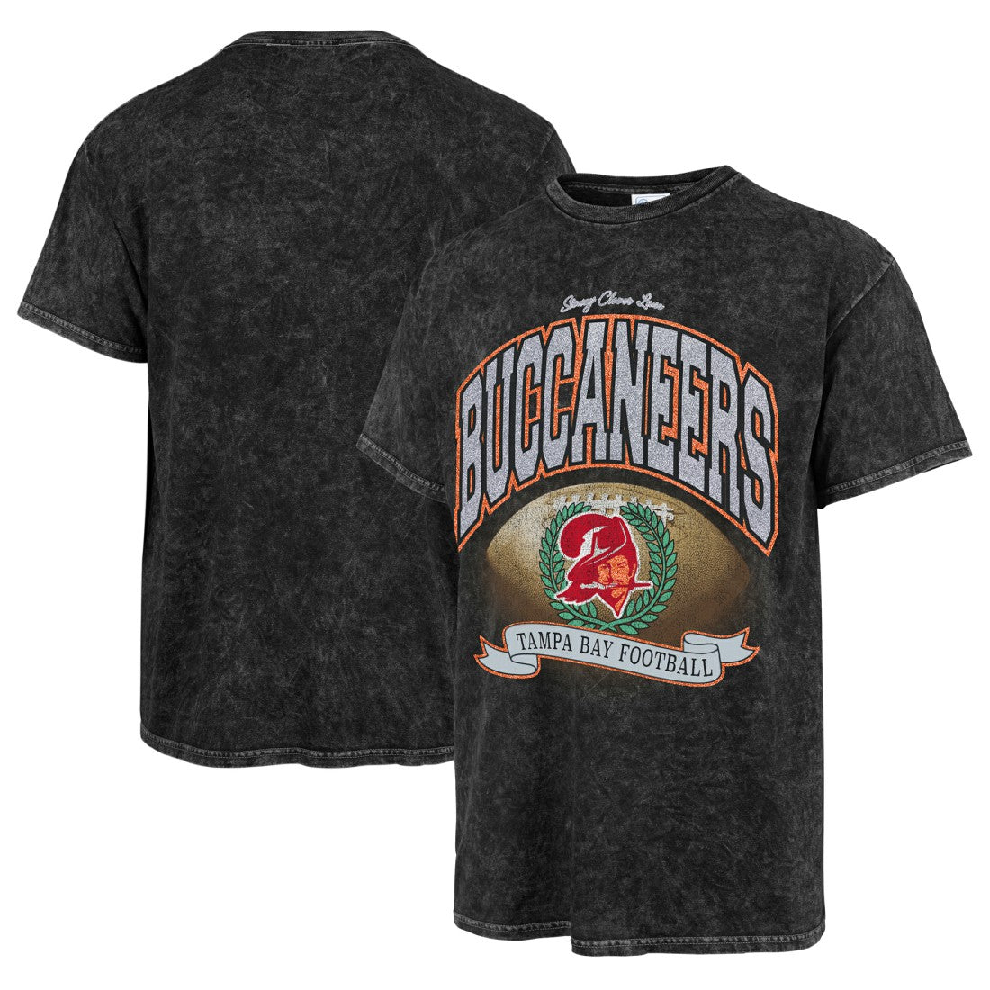 Stoney Clover Lane x '47 Women's Glitter Rocker Retro Tubular T-Shirt - Tampa Bay Buccaneers