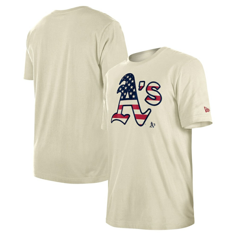 MLB Athletics New Era Americana Flag Fill T-Shirt