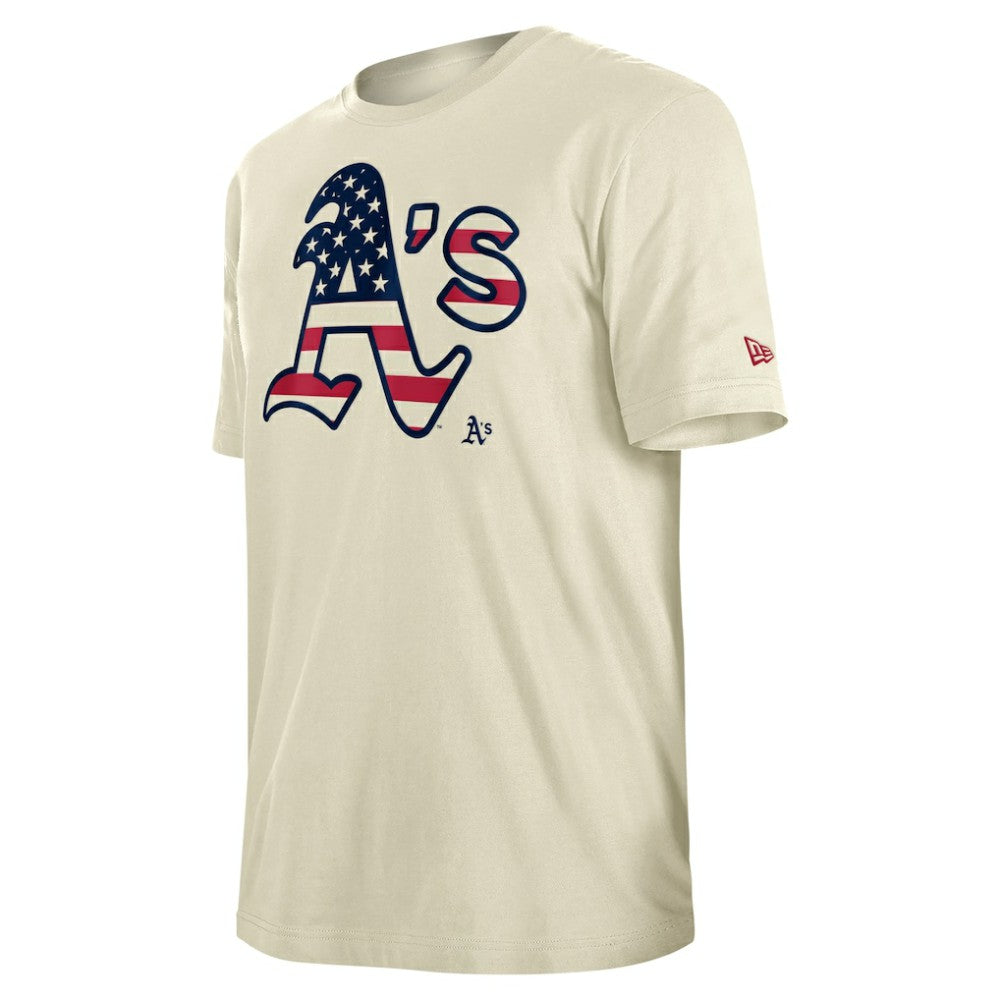 MLB Athletics New Era Americana Flag Fill T-Shirt