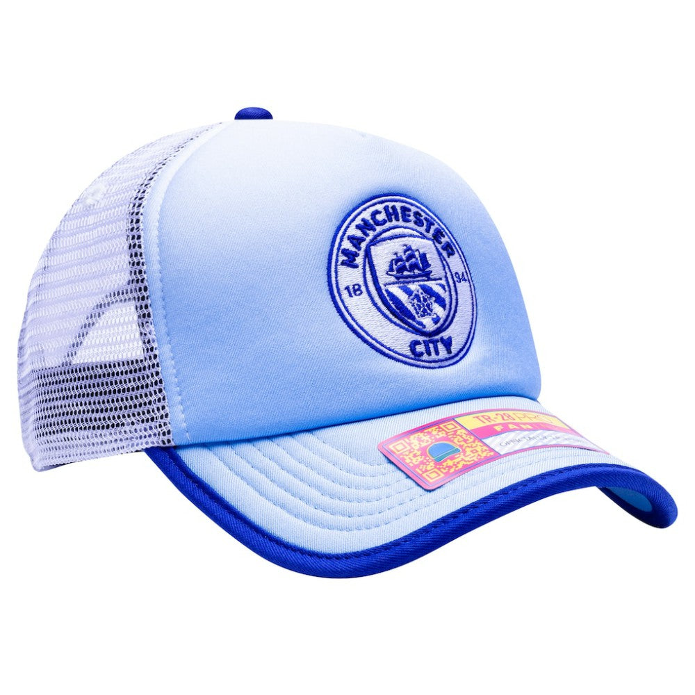 Manchester City Destiny Trucker Adjustable Hat -  Light Blue