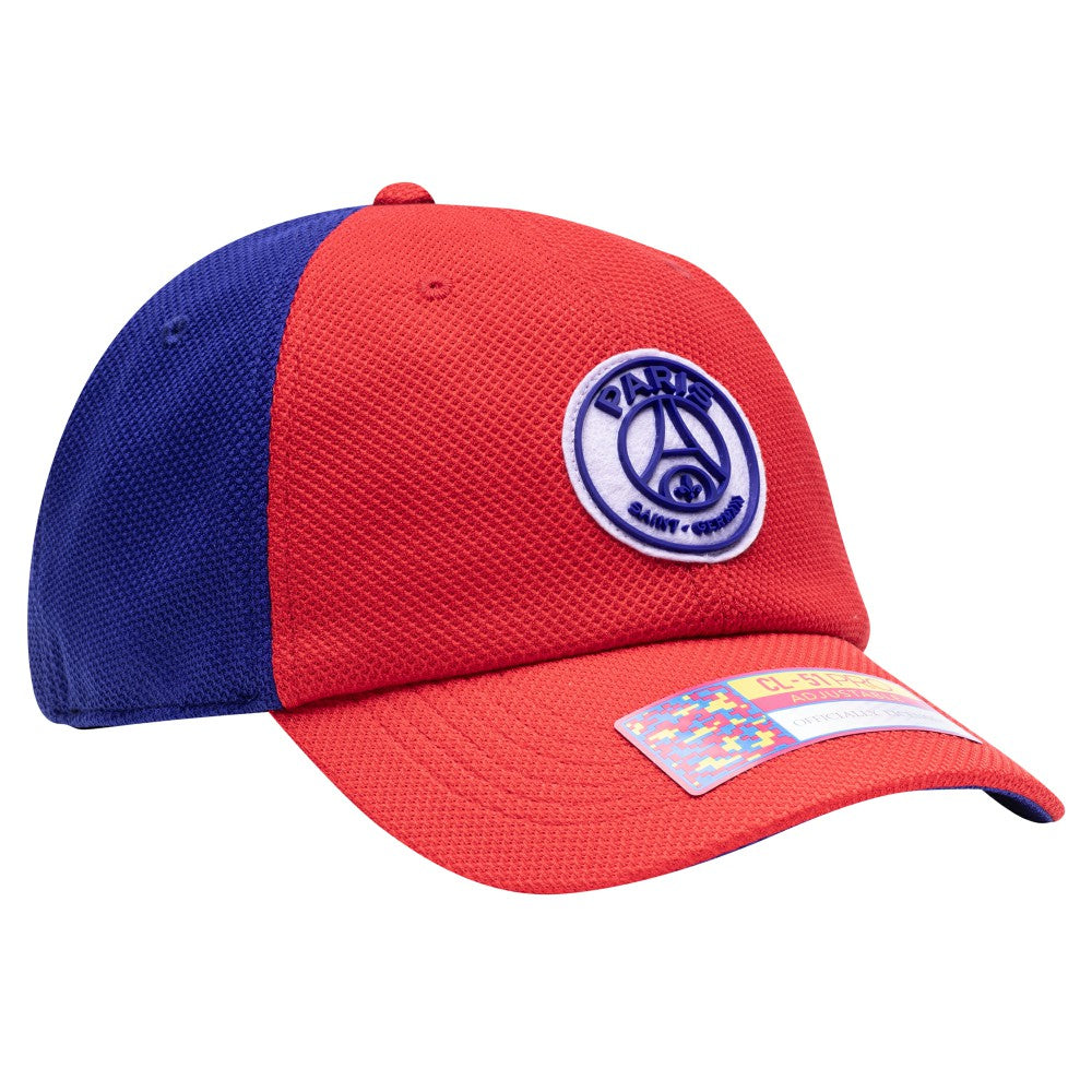Paris Saint-Germain Fan Ink Male Adult Striker Adjustable Hat -  Red/Navy