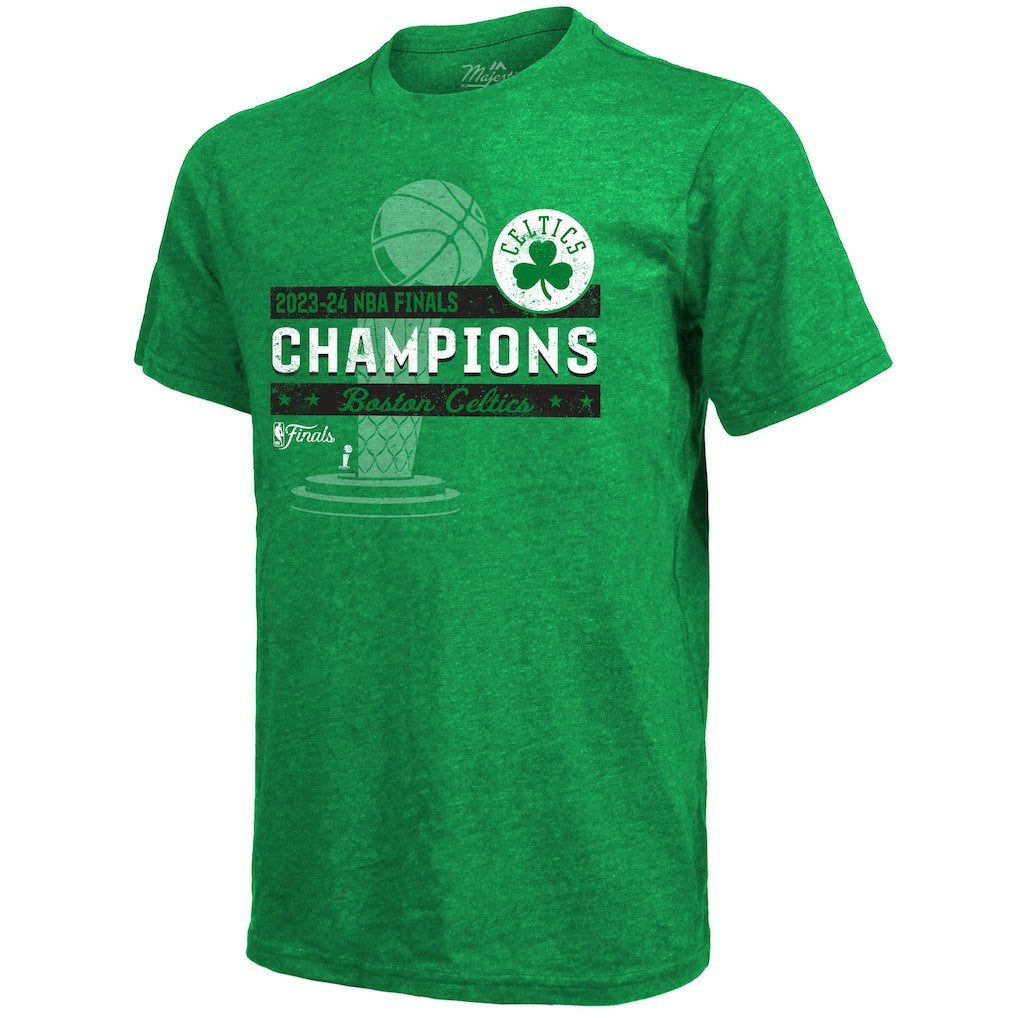 NBA Boston Celtics Majestic Threads 2024 NBA Finals Champions Tri-Blend T-Shirt - Kelly Green online