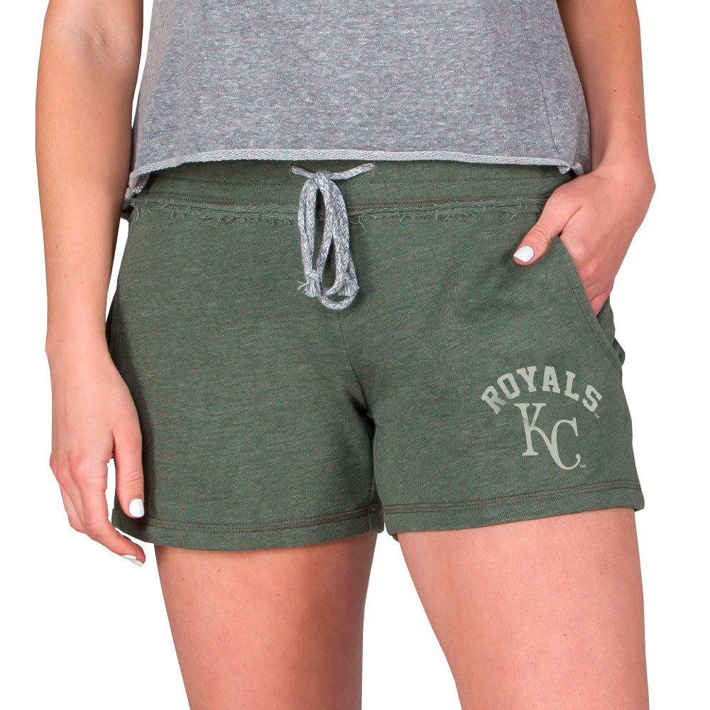 MLB Kansas City Royals Concepts Sport Women's Mainstream French Terry Tri-Blend Shorts