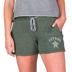 MLB Houston Astros Concepts Sport Women's Mainstream French Terry Tri-Blend Shorts