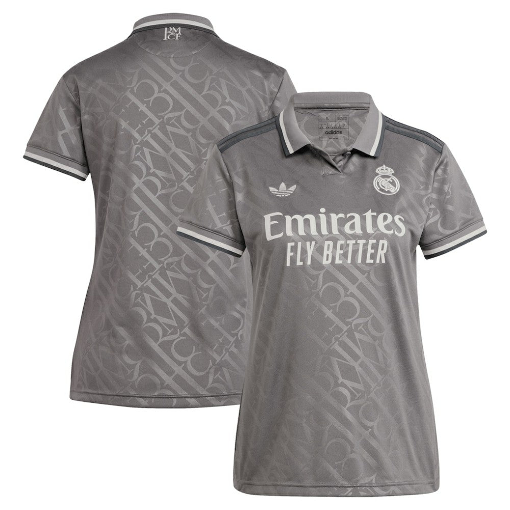 Real Madrid Originals Women's 2024/25 Third Replica Jersey - Adidas Charcoal