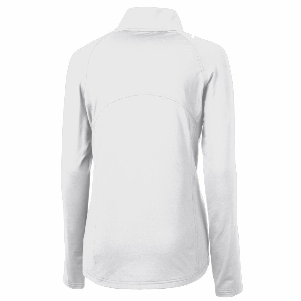 MLB Cleveland Guardians Cutter & Buck Women's Adapt Eco Knit Stretch Recycled Half-Zip DryTec Top