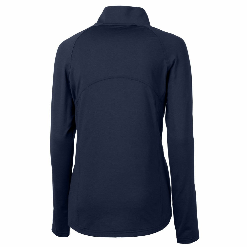MLB New York Mets Cutter & Buck Women's Adapt Eco Knit Stretch Recycled Half-Zip DryTec Top