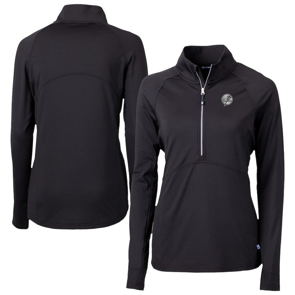 MLB New York Yankees Cutter & Buck Women's Adapt Eco Knit Stretch Recycled Half-Zip DryTec Top