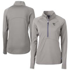 MLB Cleveland Guardians Cutter & Buck Women's Adapt Eco Knit Stretch Recycled Half-Zip DryTec Top