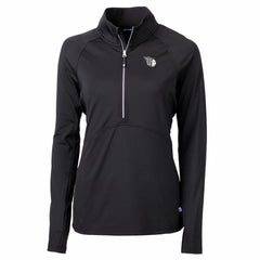 MLB Cleveland Guardians Cutter & Buck Women's Adapt Eco Knit Stretch Recycled Half-Zip DryTec Top