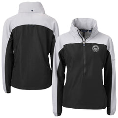 MLB New York Mets Cutter & Buck Women's Charter Eco Recycled Half-Zip Anorak Jacket