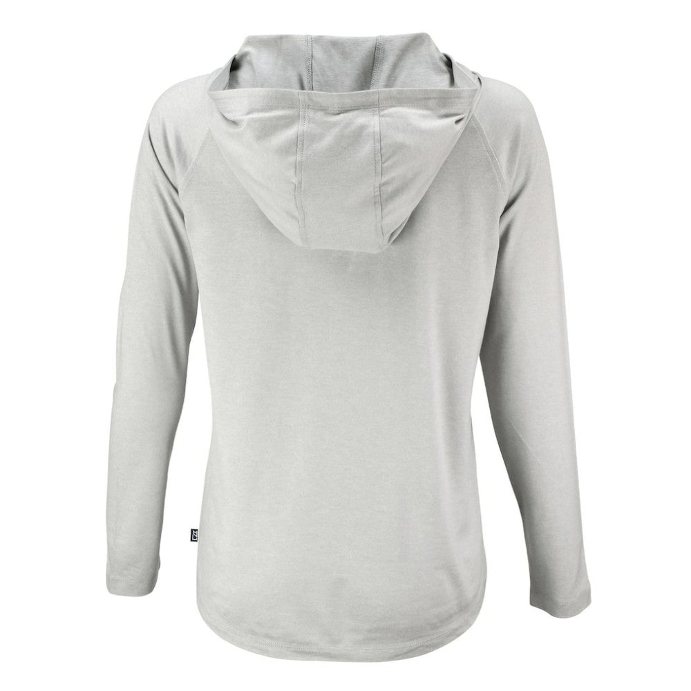 MLB Atlanta Braves Cutter & Buck Women's Coastline Epic Comfort Eco Recycled Raglan Long Sleeve Hoodie T-Shirt