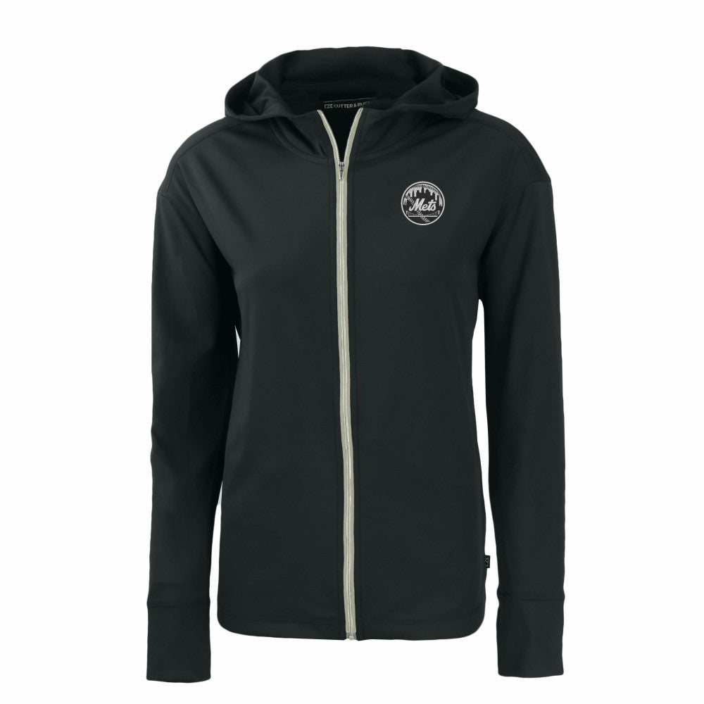 MLB New York Mets Cutter & Buck Women's Daybreak Eco Recycled Full-Zip Hoodie