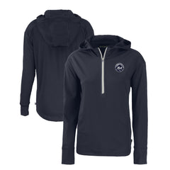 MLB New York Mets Cutter & Buck Women's Daybreak Eco Recycled Half-Zip Hoodie