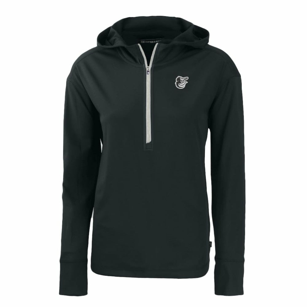 MLB Baltimore Orioles Cutter & Buck Women's Daybreak Eco Recycled Half-Zip Hoodie