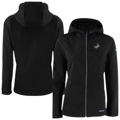 MLB Los Angeles Dodgers Cutter & Buck Women's Evoke Eco Softshell Recycled Full-Zip Hoodie Jacket