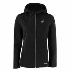 MLB Los Angeles Dodgers Cutter & Buck Women's Evoke Eco Softshell Recycled Full-Zip Hoodie Jacket