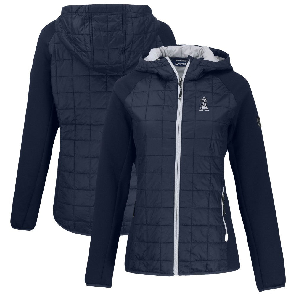 MLB Los Angeles Angels Cutter & Buck Women's Rainier Primaloft Eco Full-Zip Hybrid Jacket