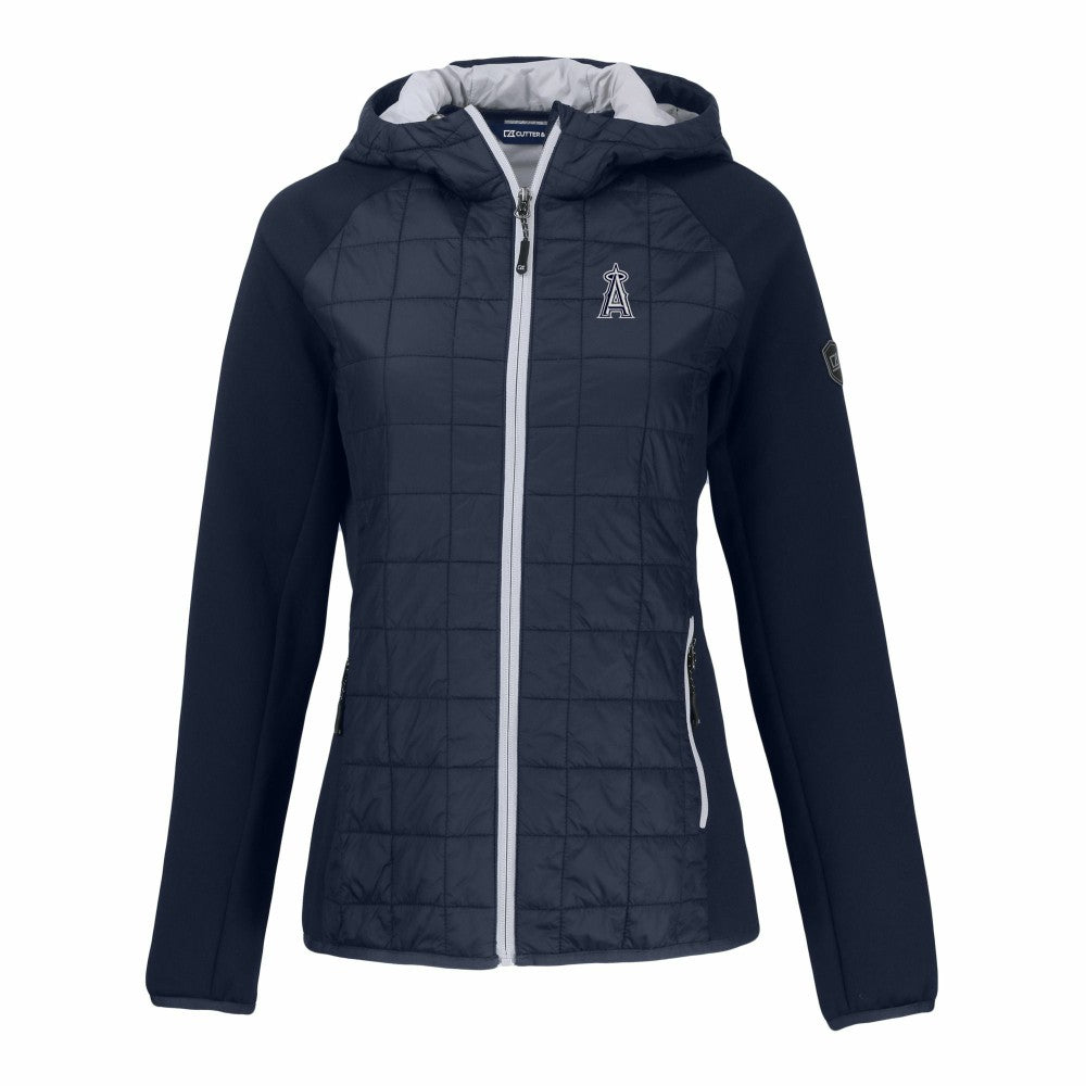 MLB Los Angeles Angels Cutter & Buck Women's Rainier Primaloft Eco Full-Zip Hybrid Jacket