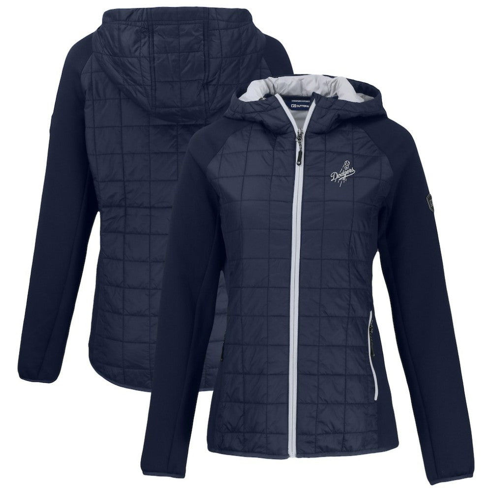 MLB Los Angeles Dodgers Cutter & Buck Women's Rainier Primaloft Eco Full-Zip Hybrid Jacket