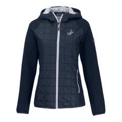 MLB Los Angeles Dodgers Cutter & Buck Women's Rainier Primaloft Eco Full-Zip Hybrid Jacket