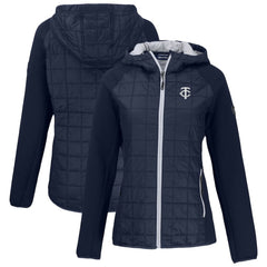 MLB Minnesota Twins Cutter & Buck Women's Rainier Primaloft Eco Full-Zip Hybrid Jacket