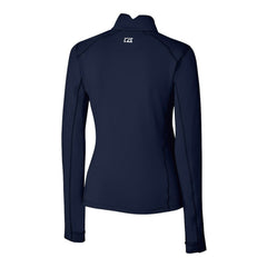 MLB Detroit Tigers Cutter & Buck Women's Traverse Stretch Quarter-Zip Pullover Top