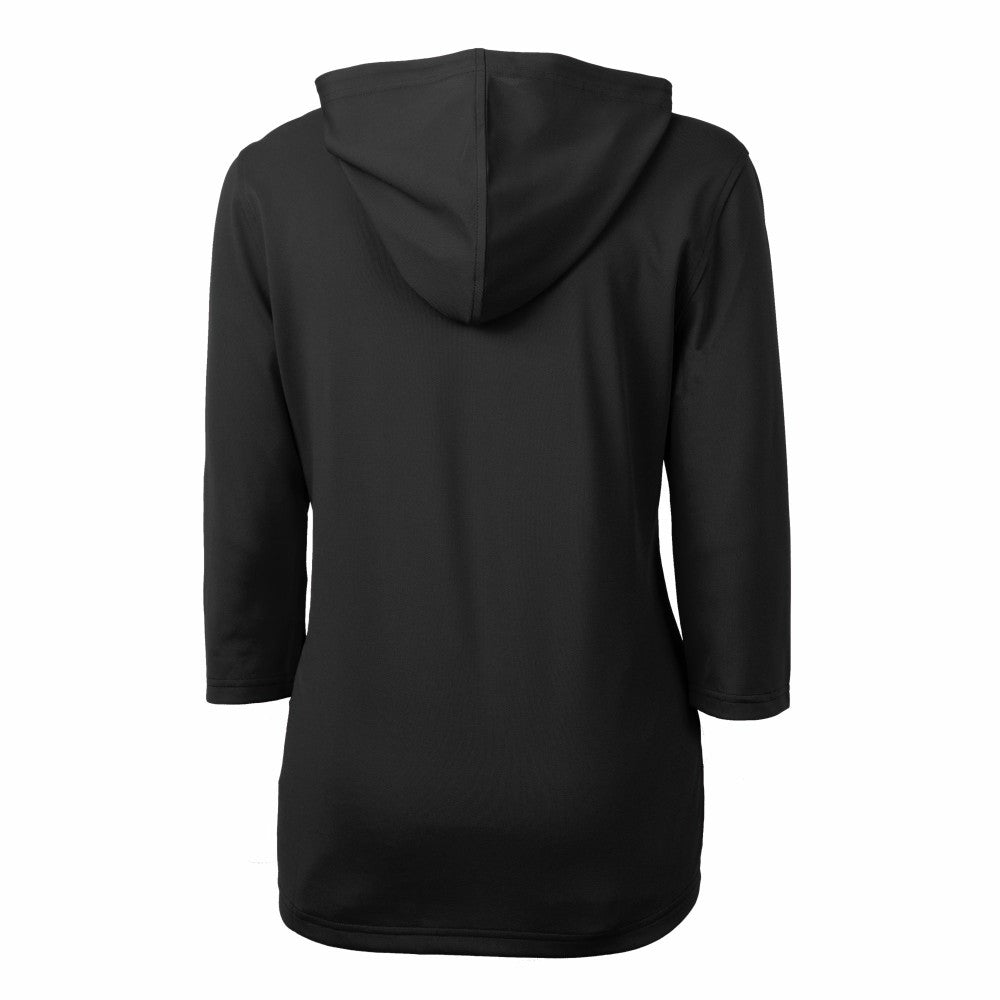 MLB Kansas City Royals Cutter & Buck Women's Virtue Eco Pique Half-Zip 3/4 Sleeve Pullover Hoodie
