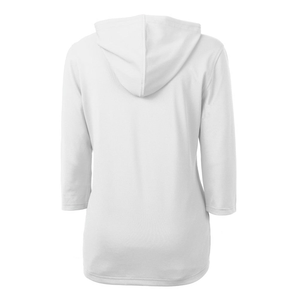 MLB Detroit Tigers Cutter & Buck Women's Virtue Eco Pique Half-Zip 3/4 Sleeve Pullover Hoodie