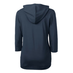 MLB Detroit Tigers Cutter & Buck Women's Virtue Eco Pique Half-Zip 3/4 Sleeve Pullover Hoodie