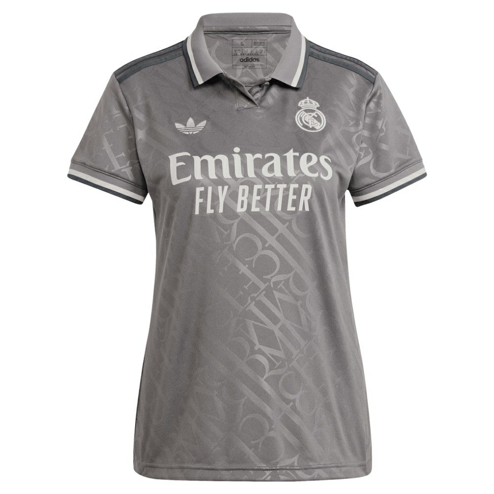 Real Madrid Originals Women's 2024/25 Third Replica Custom Jersey - Adidas Charcoal