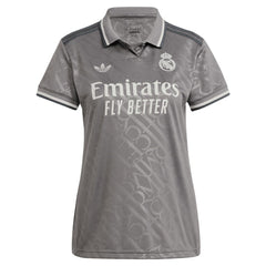 Real Madrid Originals Women's 2024/25 Third Replica Custom Jersey - Adidas Charcoal