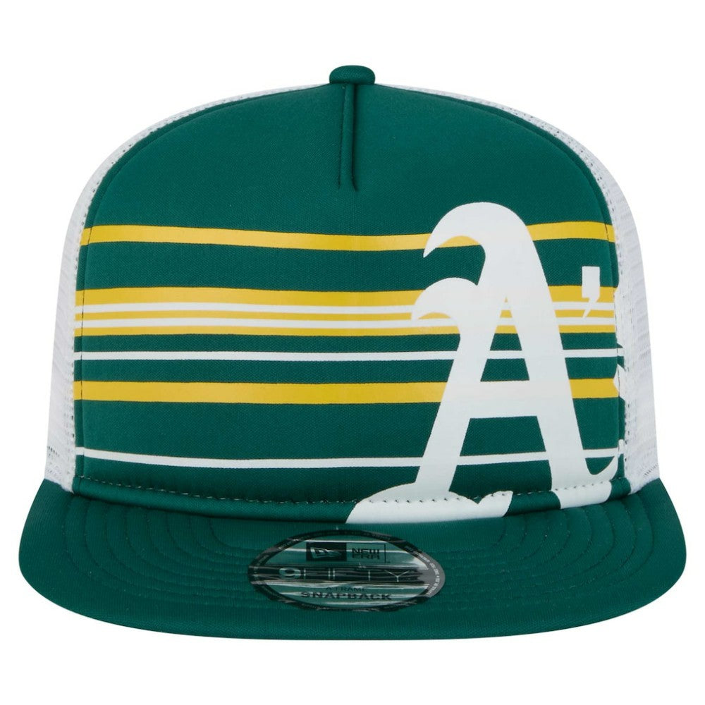 MLB Athletics New Era 9FIFTY A-Frame Trucker Snapback Hat