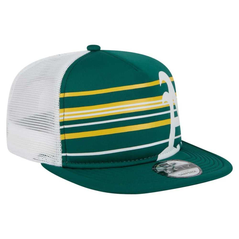 MLB Athletics New Era 9FIFTY A-Frame Trucker Snapback Hat