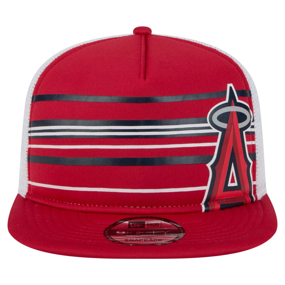 MLB Los Angeles Angels New Era 9FIFTY A-Frame Trucker Snapback Hat