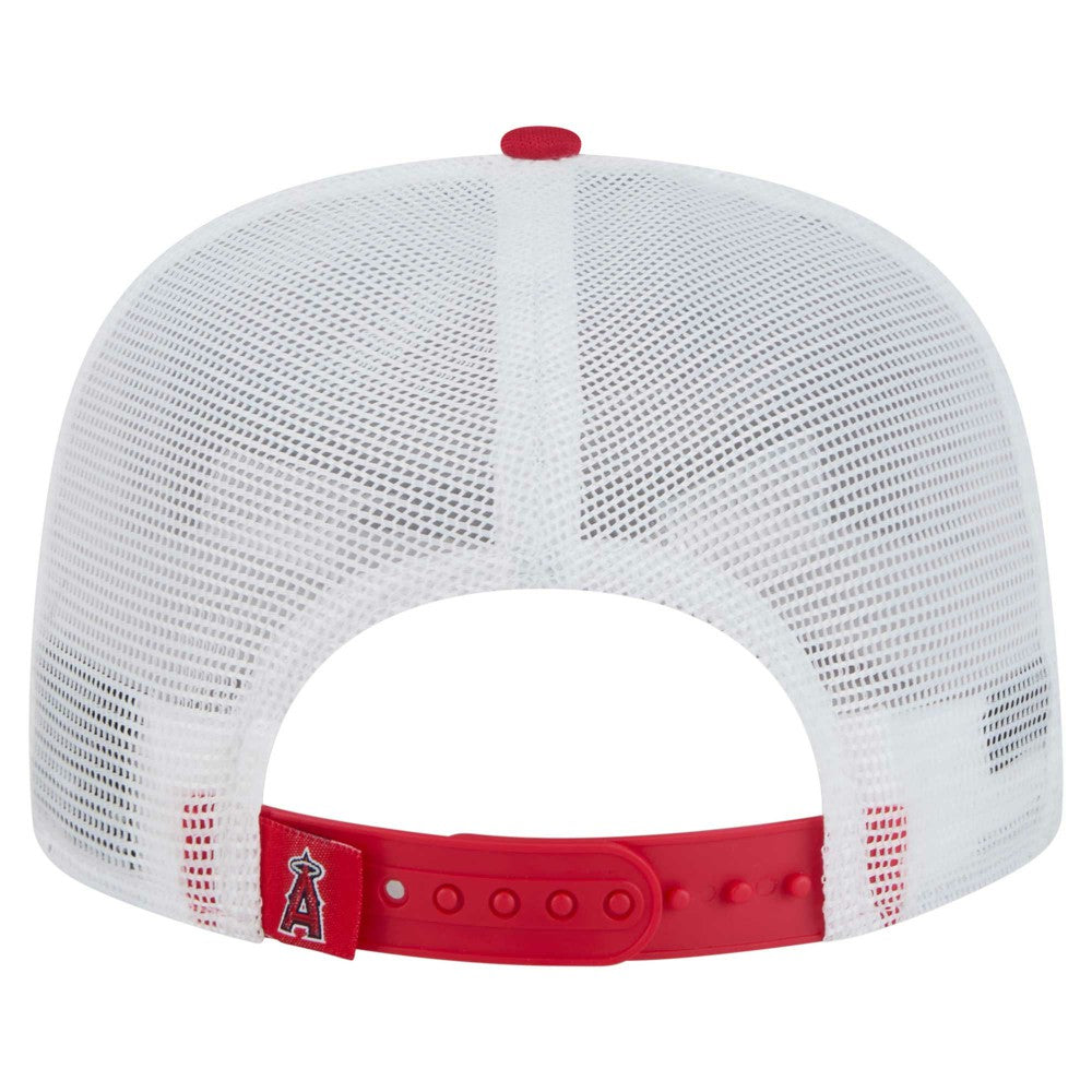 MLB Los Angeles Angels New Era 9FIFTY A-Frame Trucker Snapback Hat