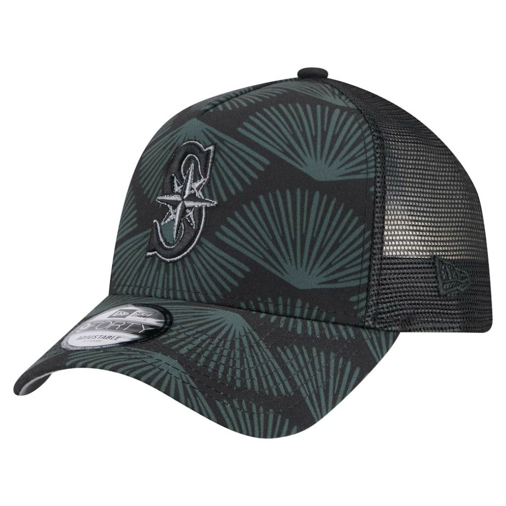 MLB Seattle Mariners New Era 9FORTY A-Frame Trucker Adjustable Hat