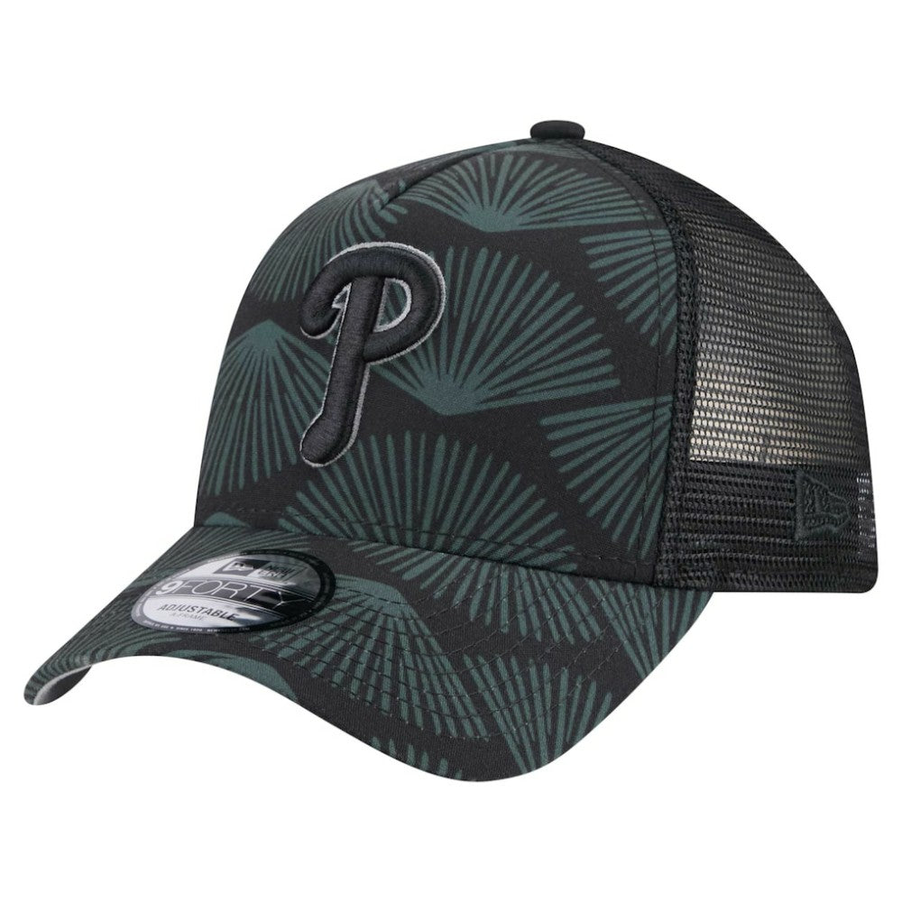 MLB Philadelphia Phillies New Era 9FORTY A-Frame Trucker Adjustable Hat