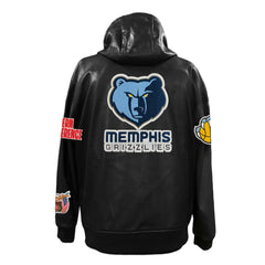 NBA Memphis Grizzlies Jeff Hamilton Vegan Leather Full-Zip Hoodie