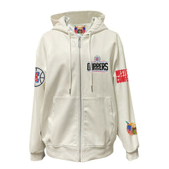 NBA LA Clippers Jeff Hamilton Vegan Leather Full-Zip Hoodie