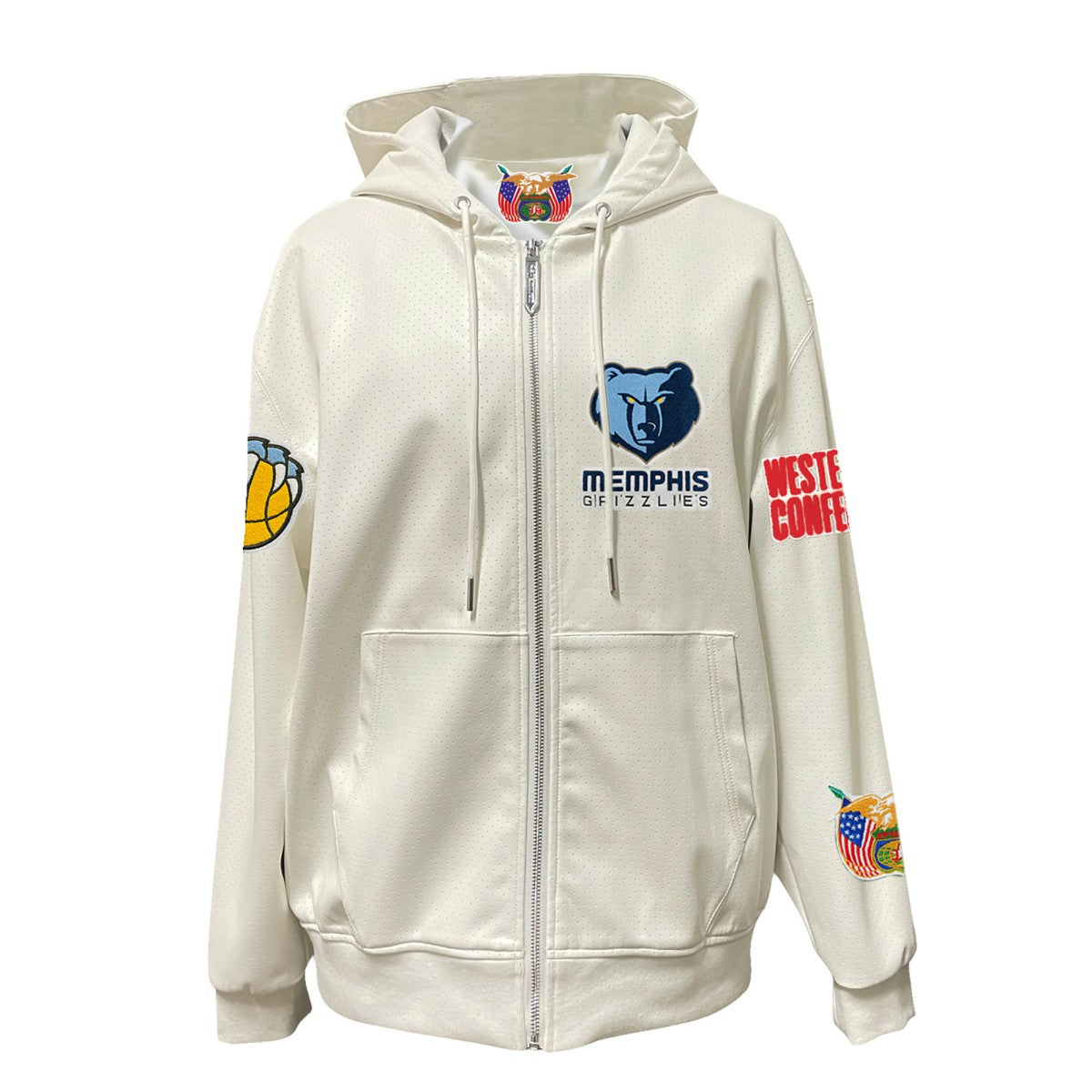 NBA Memphis Grizzlies Jeff Hamilton Vegan Leather Full-Zip Hoodie