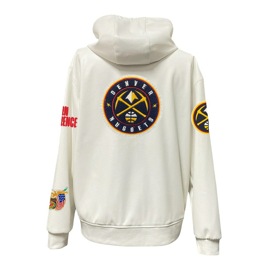 NBA Denver Nuggets Jeff Hamilton Vegan Leather Full-Zip Hoodie sale