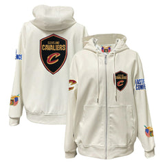 NBA Cleveland Cavaliers Jeff Hamilton Vegan Leather Full-Zip Hoodie sale