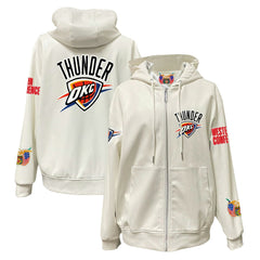 NBA Oklahoma City Thunder Jeff Hamilton Vegan Leather Full-Zip Hoodie