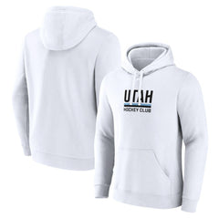 NHL White Utah Mammoth Fanatics Secondary Logo Pullover Hoodie