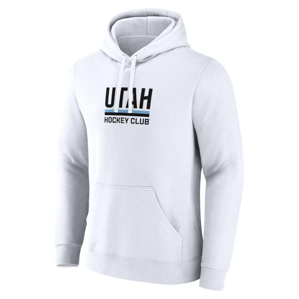 NHL White Utah Mammoth Fanatics Secondary Logo Pullover Hoodie
