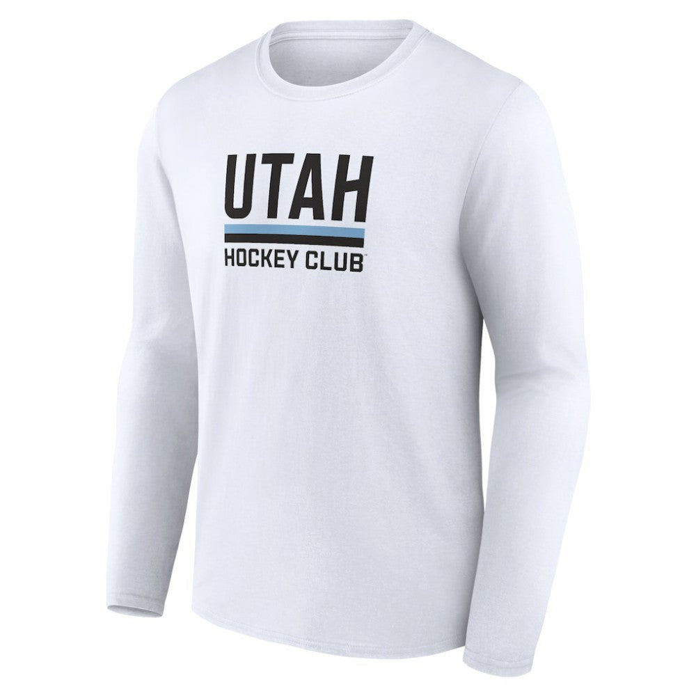 NHL White Utah Mammoth Fanatics Secondary Logo Long Sleeve T-Shirt