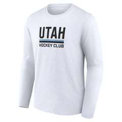 NHL White Utah Mammoth Fanatics Secondary Logo Long Sleeve T-Shirt