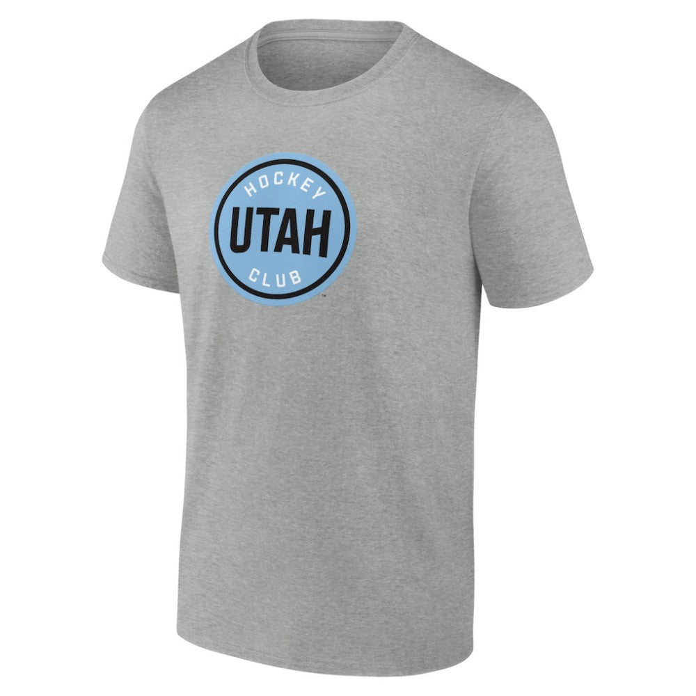 NHL Heather Gray Utah Mammoth Fanatics Draft Logo T-Shirt